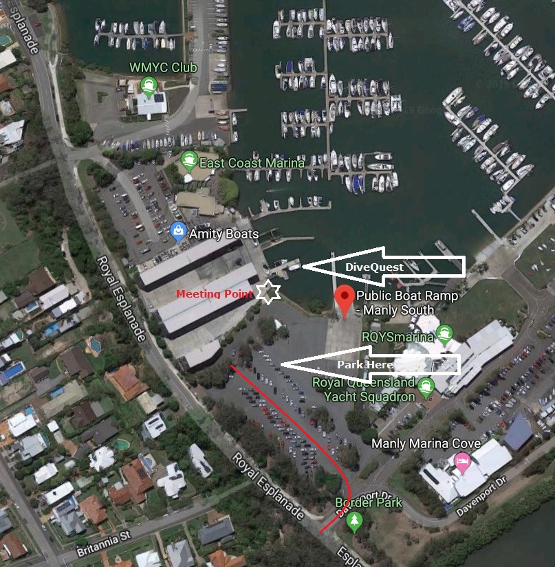 Directions to DiveQuest at East Coast Marina